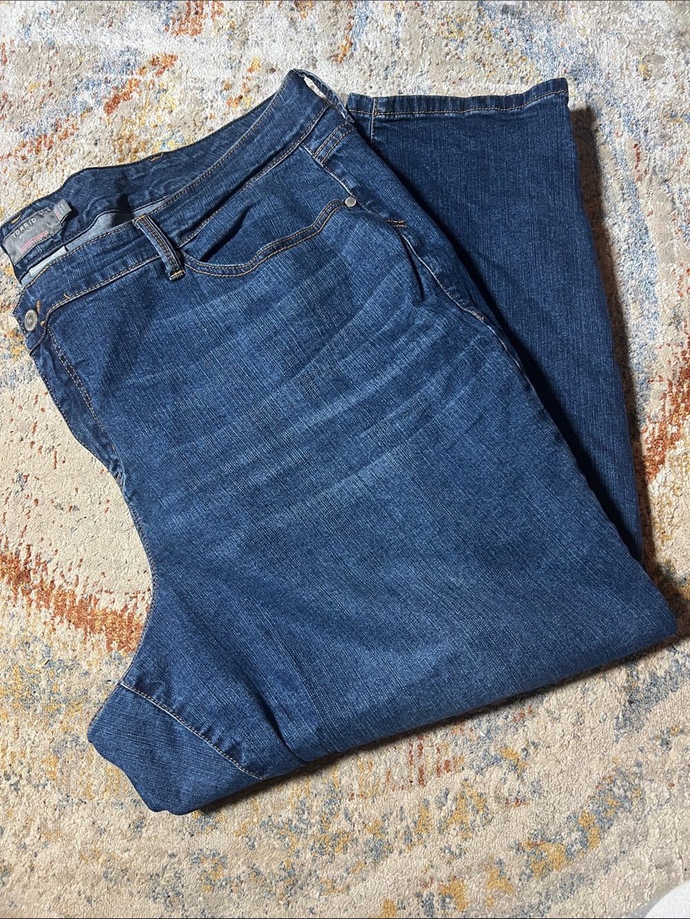 torrid Dark Blue Straight-Leg Womenβs Jeans